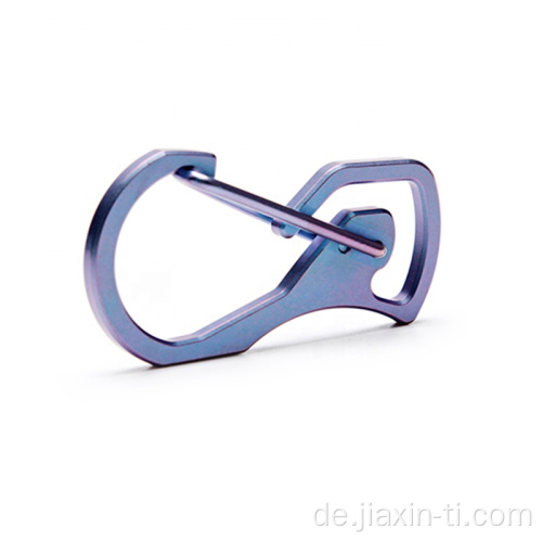 Schlüsselanhänger für Hundeleine Ultralight Titanium Karabiner